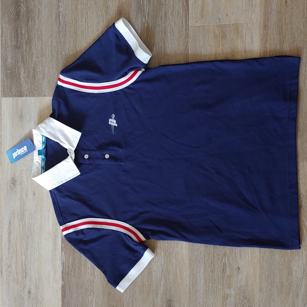NWT Prince Pickleball Men's Blue Polo Shirt Size S